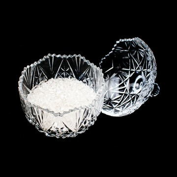 如鴻天然白水晶碎石消磁碗手鏈收納器具水晶柱金字塔