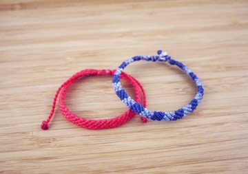 【起源】蠶絲蠟線 編織手環