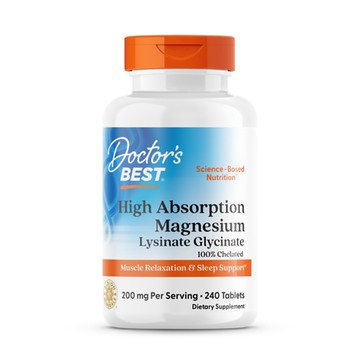 Doctor's Best High Absorption Magnesium 100 mg - 240 Tablets