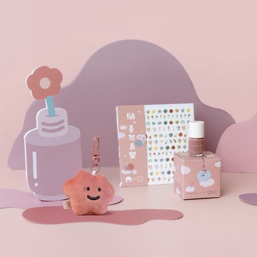 小小PETIT 聯名款 5ml 指甲油限定新色 棉花朵朵 晚霞喜寶 指甲貼