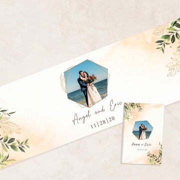 結婚簽名綢+收禮簿 婚禮桌巾  婚禮簽到  簽名軸 禮金簿 簽名布