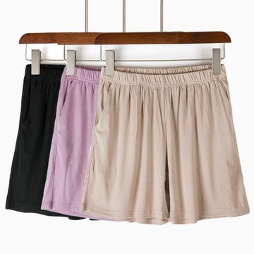 莫代爾睡褲夏季短褲女士寬松休閑薄款帶口袋可外穿短款居家褲瑜伽