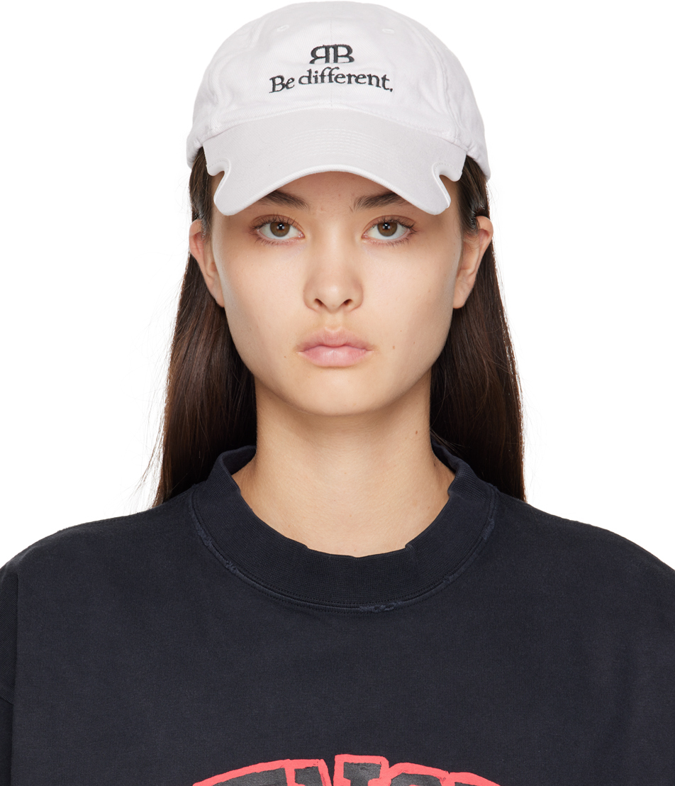 Balenciaga 白色 Be Different 棒球帽