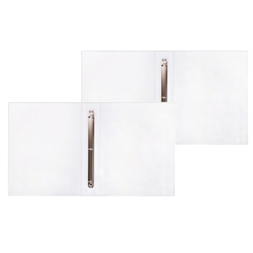 連勤牌文具 Lan CHYn PP 三孔活頁夾 3/4吋圓型夾 小背寬 LC-8001-3R 透白色 2本