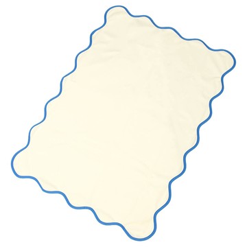 akachan honpo - 波浪邊換尿布墊-藍色 (70×50cm)