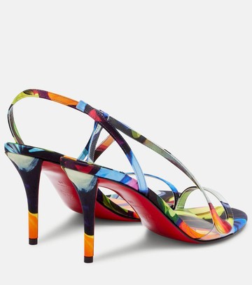 Christian Louboutin Rosa Z 80 printed satin sandals
