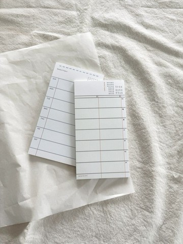 週計畫備忘錄