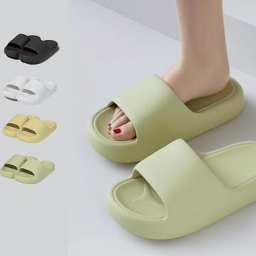 台灣現貨 秒出貨 EVA  厚底 3.8公分 饅頭鞋 拖鞋 防水 防滑拖鞋  一體成形 Q彈 雨鞋 街頭