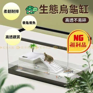 宏洋水族【NG福利品 烏龜箱】飼養箱 魚缸 水族箱 爬蟲飼養箱 角蛙飼養箱 昆蟲飼養箱 烏龜缸 烏龜盒 飼養盒 爬蟲