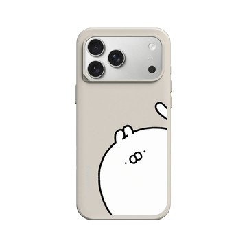 iPhone 17 Pro Max SolidX 貝殼灰 - Ugly Rabbit 醜白兔 - 大臉經典款