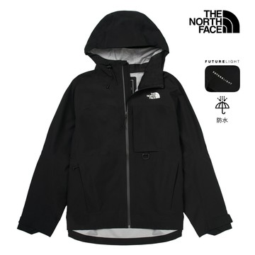男款黑色防水透氣連帽衝鋒衣｜89ZJJK3