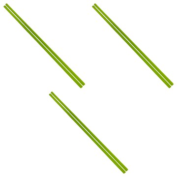THE LOEL 耐熱矽膠筷子 24.1 x 0.6cm  筷子  皇室綠  3雙