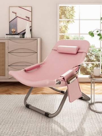 折疊躺椅辦公室午休午睡夏季家用沙灘便攜陽臺休閑靠椅子靠背懶人