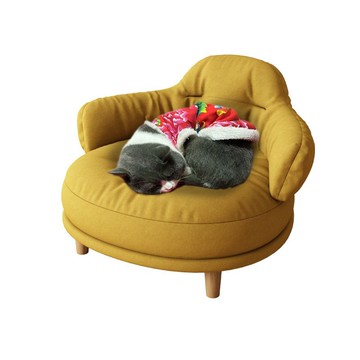 貓窩貓咪沙發可拆洗四季通用高腳防潮沙發帶冰墊網紅狗窩寵物沙發 LPS/105 免運 快速出貨