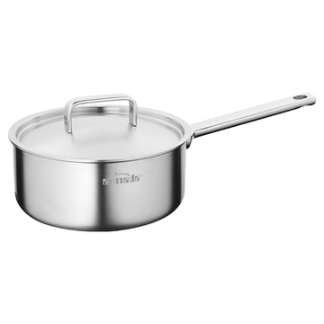 Kitchenspring Armada 貝弗莉單柄湯鍋 含蓋 16cm-不鏽鋼鍋 適用多種爐具  銀色  1組