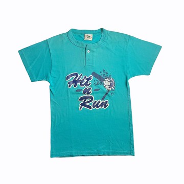 古著Al Dale 英文字樣亨利領棒球T-shirt