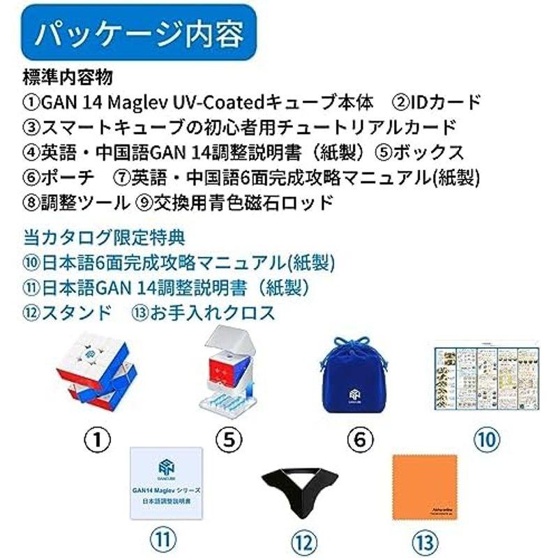 GAN 14 Maglev UV 3×3キューブ 日本語調整説明書 ＆ 日本語版6面