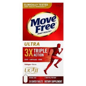 Schiff, Move Free 關節健康，特強型，三重功效，30 片包衣片