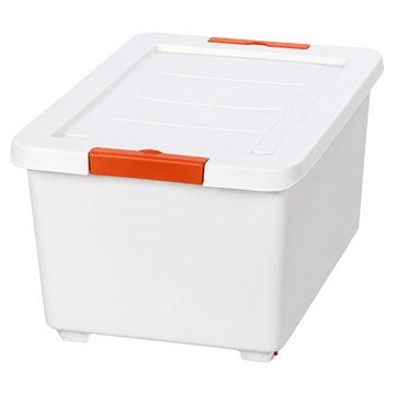 KEYWAY 聯府 KM時尚滑輪整理箱 48L KM1076  淺灰色  1個  55.5 x 40 x 30.1cm