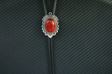 血色玛瑙天然石保罗领带bolotie