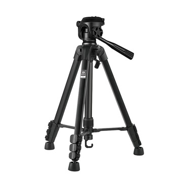 BENRO 百諾 T890 鋁合金三腳架雲台套組 直播自拍攝影攝像 輕便攜帶 360°全景雲台 最高高度 1550mm  1組