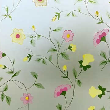 玻璃貼  90 x 300cm  多彩花瓣