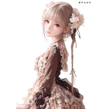 【3 月新品 1】07-117-0038 人物貼紙 輕透感裝飾
