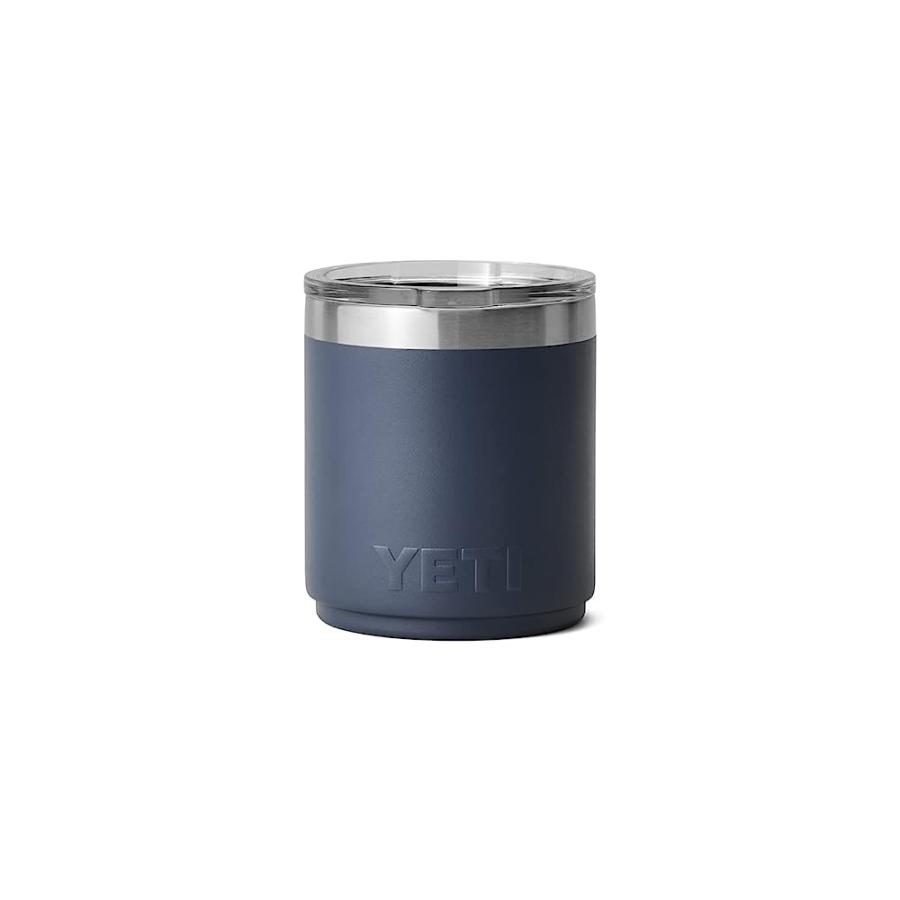 YETI RAMBLER 10 OZ STACKABLE LOWBALL 2.0, VACUUM INSULATED, STAINLESS STEEL WITH MAGSLIDER LID, NAVY