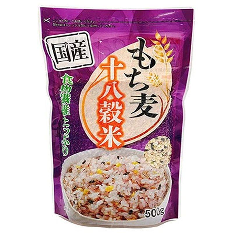 種商 国産もち麦十八穀米 500g×6袋入×(2ケース)