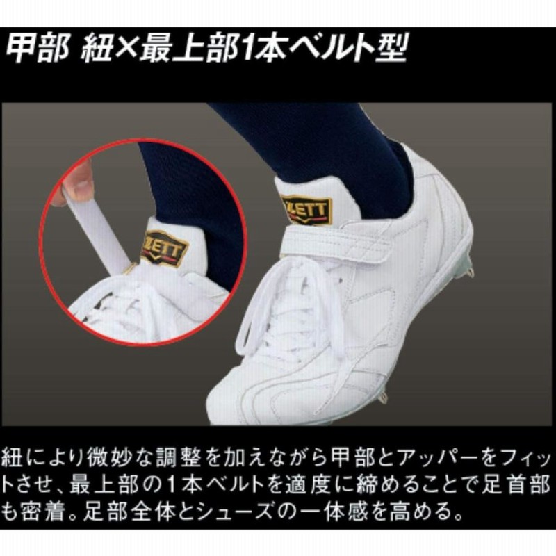 野球スパイク　源田モデル　ゼット　プロステイタス　29センチ　ホワイト baseballparkstandin_zet-bsr2979wh