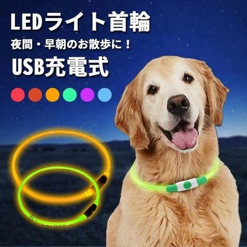 最大45%OFFクーポン 光る首輪 犬 首輪 おしゃれ 犬用 柔らかい LED ライト 小型犬 大型犬 中型犬 夜 散歩 猫 送料無料  discoversvg.com