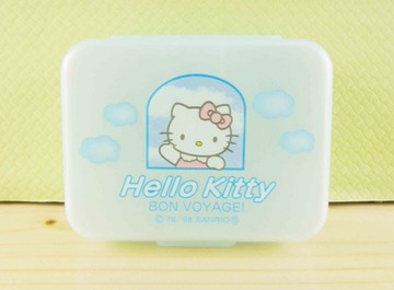 【震撼精品百貨】Hello Kitty 凱蒂貓 KITT空盒-藍天圖案 震撼日式精品百貨