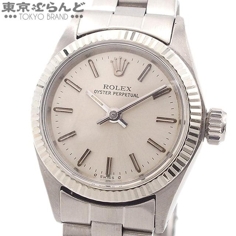 3年保証 ロレックス ROLEX オイスターパーペチュアル 6719 シルバー SS 腕時計 レディース 自動巻 33番台 オイスターブレス OH  仕上済 101676462 | LINEブランドカタログ