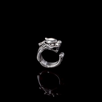 【JK銀飾】蟠龍御財貔貅 / 925純銀【戒指】