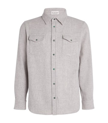 God's True Cashmere Cashmere Press-Stud Overshirt