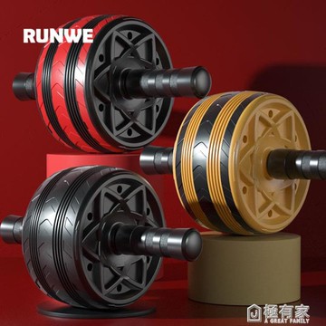 朗威健腹輪腹肌滾輪減脂神器男收腹推輪運動健身器材家用女 99購物節