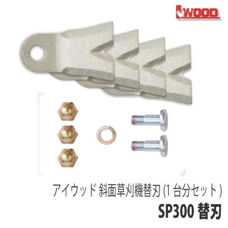 最大57%OFFクーポン 斜面草刈機 SP300 替刃1台分セット 交換刃 ナイフ