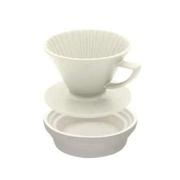 仙德曼 SADOMAIN 陶瓷濾杯組合(1-3人)-消光白