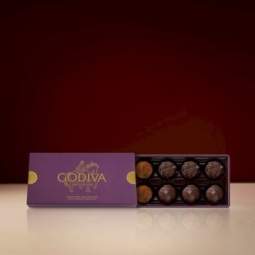 [快速出貨]【GODIVA】松露造型黑巧克力禮盒8顆裝