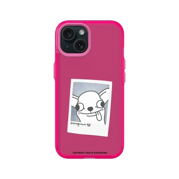 iPhone 15 Clear 粉漾桃 - Godgwawa 變種吉娃娃 - 拍立吉