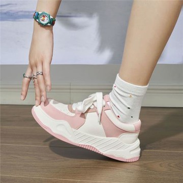 瑪速主義2025年冬季新款時尚潮流運動休閑鞋厚底圓頭板鞋學生單鞋