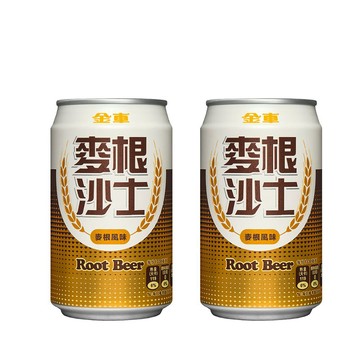 金車 麥根沙士-麥根風味 330ml-(24瓶x2箱)
