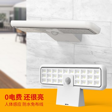 倍綠太陽能家用戶外花園別墅照明庭院防水人體感應壁燈景觀燈