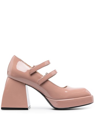 Nodaleto - Bulla Babies 90mm leather pumps - women - Calf Leather/Calf Leather/Calf Leather/Rubber - 37 - Pink