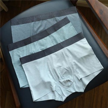 足下工作室 bi入80支超舒胡 男士無痕透氣寬松莫代爾內褲男平角褲