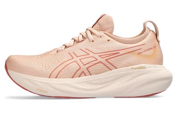 WMNS GEL NIMBUS 25 PALE APRICOT LIGHT GARNET