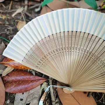 ✅新中式古風扇子折扇女式隨身便攜國風漢服旗袍舞蹈走秀古裝扇夏