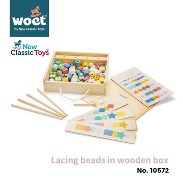 荷蘭woet by New Classic Toys 邏輯串珠排列木製玩具-10572 家家酒/切切樂/木製玩具