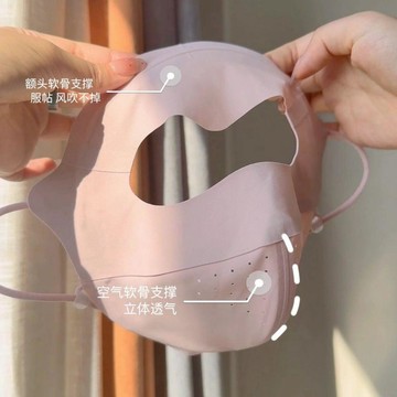 春夏新升級無痕全臉防曬面罩冰絲面膜臉基尼醫美臉罩防紫外線透氣