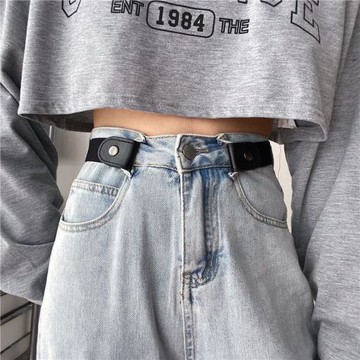 隱形皮帶無痕懶人褲帶彈力松緊配牛仔褲子腰帶男收腰神器女款皮帶